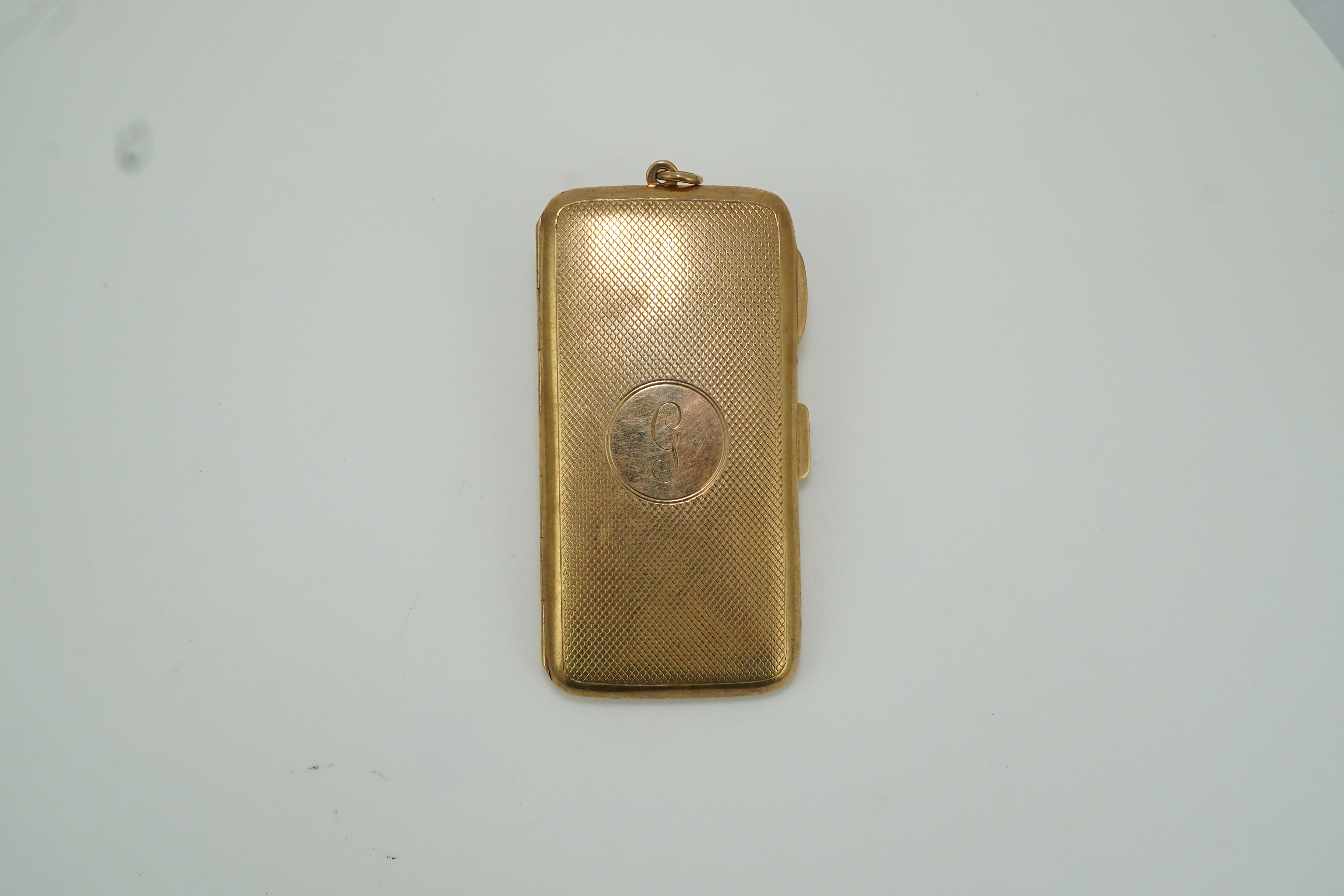 A George V 9ct gold cigarette case, circa 1919